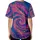 Deep Teal Pink Blue Purple Fluid Streams Marble Cellular Swirls - Casual Lifestyle Gift Baseball Jersey - 4