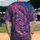 Deep Teal Pink Blue Purple Fluid Streams Marble Cellular Swirls - Casual Lifestyle Gift Baseball Jersey - 2