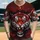 Roaring Tiger Head Ink Splatter - Wildlife Lover Gift Baseball Jersey - 1