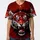 Roaring Tiger Head Ink Splatter - Wildlife Lover Gift Baseball Jersey - 3