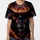 Fiery Snarling Wolf Head Black Background - Wildlife Lover Gift for Wolf Lovers Baseball Jersey - 3