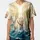 Reaching Hands Turbulent Ocean Luminous Light Splashing Foamy Waves - Everyday Wear Gift Baseball Jersey - 3