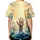 Reaching Hands Turbulent Ocean Luminous Light Splashing Foamy Waves - Everyday Wear Gift Baseball Jersey - 4
