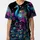 Peacock Fanning Tail Starry Night Bioluminescent Hearts - Wildlife Lover Gift Baseball Jersey - 3