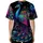 Peacock Fanning Tail Starry Night Bioluminescent Hearts - Wildlife Lover Gift Baseball Jersey - 4
