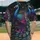 Peacock Fanning Tail Starry Night Bioluminescent Hearts - Wildlife Lover Gift Baseball Jersey - 2