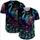 Peacock Fanning Tail Starry Night Bioluminescent Hearts - Wildlife Lover Gift Baseball Jersey - 5