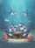Cartoon Sharks Playing Cards Underwater - Poker Player Game Night Gift Baseball Jersey - 6
