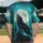 Dark Grey Wolf Howling Full Moon Mountain - Wildlife Lover Gift for Wolf Lovers Baseball Jersey - 2