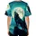 Dark Grey Wolf Howling Full Moon Mountain - Wildlife Lover Gift for Wolf Lovers Baseball Jersey - 4