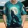 Dark Grey Wolf Howling Full Moon Mountain - Wildlife Lover Gift for Wolf Lovers Baseball Jersey - 1