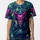 Werewolf Creature Magenta Fur Green Eyes Purple Mace Monster Forms - Fantasy Fan Gift Baseball Jersey - 3
