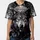 Snarling Grey Wolf Pack Wild Feathers Ethereal Owl Spirits - Wildlife Lover Gift Baseball Jersey - 3