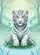 Blue-Eyed White Tiger Cubs Floral Butterfly Meadow - Wildlife Lover Gift Baseball Jersey - 6