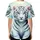 Blue-Eyed White Tiger Cubs Floral Butterfly Meadow - Wildlife Lover Gift Baseball Jersey - 4