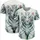 Blue-Eyed White Tiger Cubs Floral Butterfly Meadow - Wildlife Lover Gift Baseball Jersey - 5
