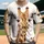 Giraffe Head Neck Spotted Wildlife Lover Gift for Giraffe Lover Baseball Jersey - 1