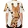 Giraffe Head Neck Spotted Wildlife Lover Gift for Giraffe Lover Baseball Jersey - 4