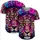 Psychedelic Leopard Head Organic Spot Field - Wildlife Lover Gift Everyday Style Baseball Jersey - 5