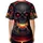 Menacing Cracked Skull Glowing Crimson Eyes Lightning - Gothic Style Wear for Skull Lover Baseball Jersey - 4