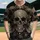High Contrast Distressed Skulls Graphic Novel - Alternative Fashion Gift for Goth Fan Baseball Jersey - 1