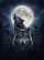 Luminous Full Moon Howling Gray Wolves Dark Pine Forest Stars Night Sky - Wildlife Lover Gift Baseball Jersey - 6