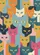 Vibrant Eclectic Cat Faces Assortment - Cat Lover Everyday Style Baseball Jersey - 6