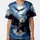 Bald Eagles Mountain Peaks Storm Clouds Full Moon Stars - Wildlife Lover Gift for Bird Watchers Baseball Jersey - 3