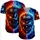 Dual Elemental Skulls Fire Lightning Roses Cracked Ground - Everyday Use Gift Baseball Jersey - 5