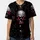 Cracked Skull Iron Cross Gothic Filigree - Halloween Party Wear Baseball Jersey - 3