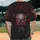 Menacing Horned Skull with Chains and Glowing Red Eyes - Gothic Dark Art Lifestyle Baseball Jersey - 2
