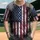 Fragmented Grunge American Flag - Independence Day Gift for Veterans Baseball Jersey - 1