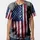 Fragmented Grunge American Flag - Independence Day Gift for Veterans Baseball Jersey - 3