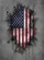 Fragmented Grunge American Flag - Independence Day Gift for Veterans Baseball Jersey - 6