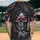 Skeletal Shhh Face American Flag - Independence Day Gift for Veterans Baseball Jersey - 2