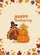 Turkey Pilgrim Hat Pumpkins Gourds Berries - Happy Thanksgiving Gathering Baseball Jersey - 6