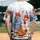 Cartoon Chickens Roosters Farmhouse Decor - Farm Animal Lover Gift Baseball Jersey - 2
