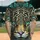 Mandalic Jaguar Head Aqua Blue Eyes Deep Teal Foliage - Wildlife Lover Gift for Big Cat Lover Baseball Jersey - 2
