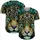 Mandalic Jaguar Head Aqua Blue Eyes Deep Teal Foliage - Wildlife Lover Gift for Big Cat Lover Baseball Jersey - 5