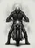 Menacing Skull Headlight Rider Cafe Racer - Motorcycle Enthusiast Gift Baseball Jersey - 6