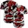 Red Chinese Dragon Sharp Claws Glowing Eyes White Ring Cosmic Starry Sky - Dragon Lover Gift Baseball Jersey - 5