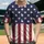 Distressed American Flag Stars Stripes - Independence Day Gift for Veterans Baseball Jersey - 1