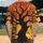 Ancient Gnarled Spooky Tree Jack-o'-lanterns Bats Spiders Gothic Halloween Party Baseball Jersey - 2