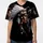 Indigenous Woman Wolf Portrait Feather Headdress - Wildlife Lover Gift Baseball Jersey - 3