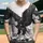 Bald Eagle Wings Spread Mid-Flight Crashing Ocean Waves Feathers - Wildlife Lover Gift Baseball Jersey - 1