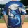 Leaping Blue Marlin Full Moon Starry Sky - Deep Sea Fishing Enthusiast Gift Baseball Jersey - 2