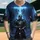 Dark Armored Knight Greatsword Glowing Neon Cross Lion - Knightly Valor Gift for Medieval Fans Baseball Jersey - 1