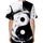 Yin Yang Symbol Black White Split Background - Wellness Gift for Balance Enthusiast Baseball Jersey - 4