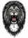 Roaring Lion Head Golden Eye Black Gray Mane Roman Numeral Clock - Wildlife Lover Gift Baseball Jersey - 6