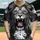 Roaring Lion Head Golden Eye Black Gray Mane Roman Numeral Clock - Wildlife Lover Gift Baseball Jersey - 1